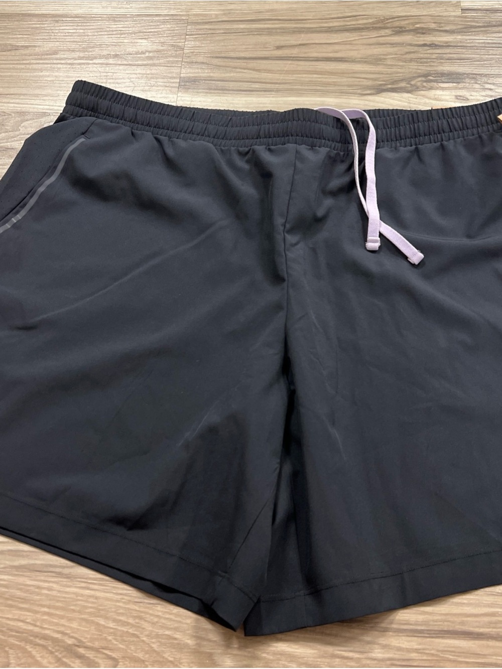 ASICS Woven 7" Training Unlined Back Yoke Shorts Reflective Black Men XL $40 NWT